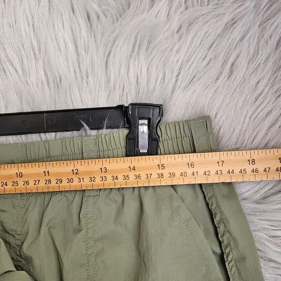 New OFFLINE By Aerie Cargo Maxi Skirt Large Sage Green Utility Pocket Streetwear - Picture 13 of 14